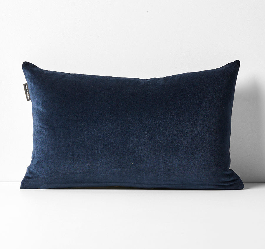 Luxury Velvet 30x60cm Filled Cushion Slate