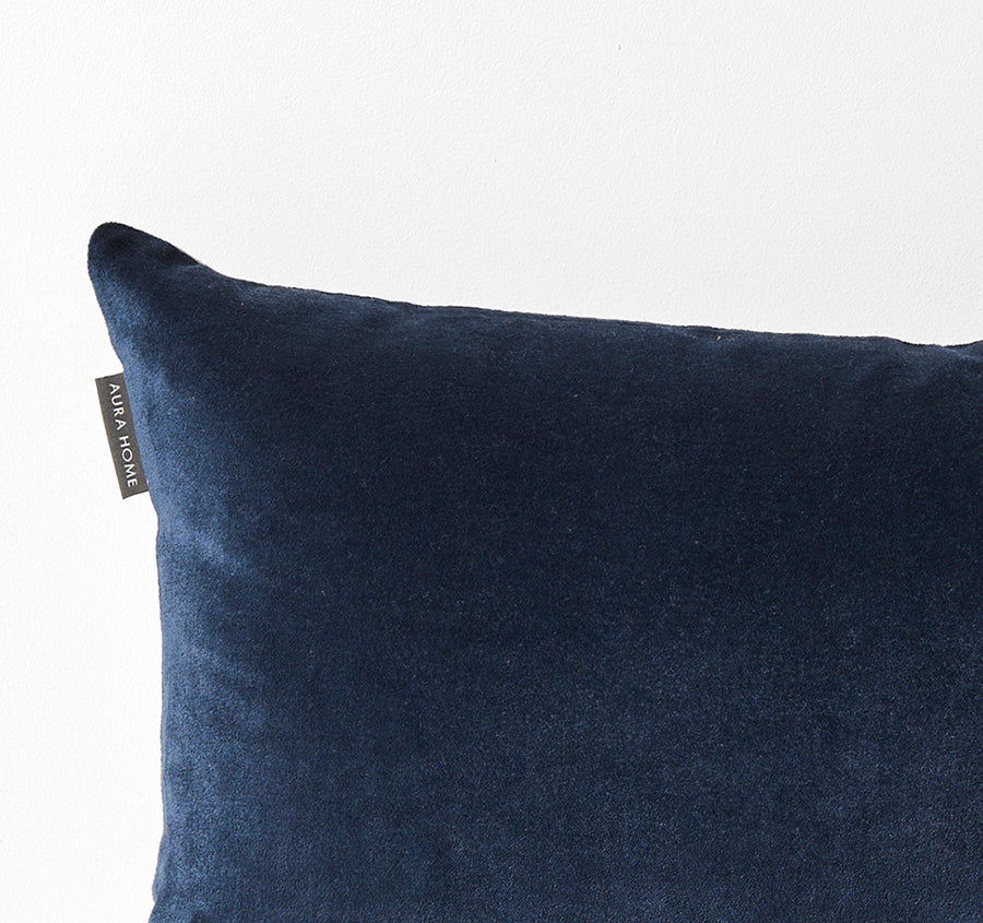 Luxury Velvet 30x60cm Filled Cushion Slate