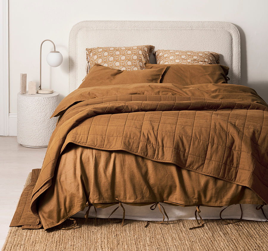 Maison Vintage Coverlet Cinnamon