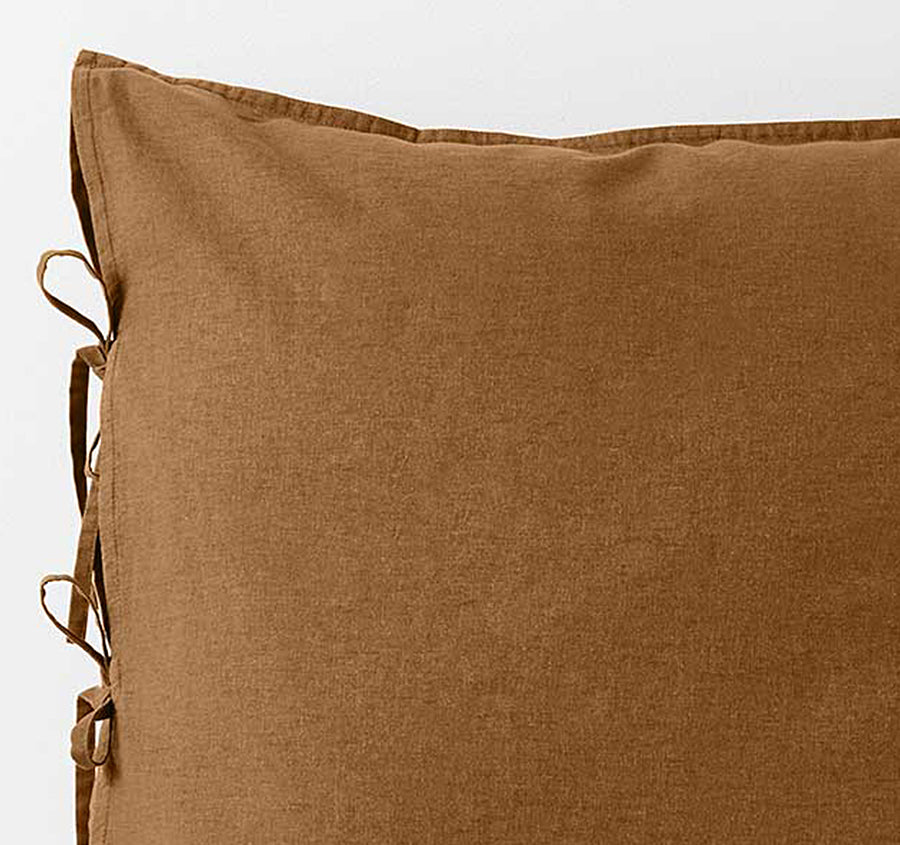 Maison Vintage European Pillowcase Cinnamon