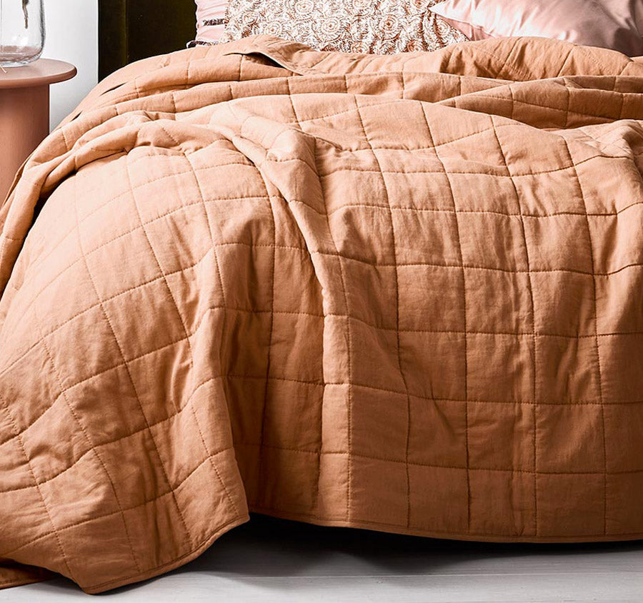 Maison Vintage Coverlet Hazelnut