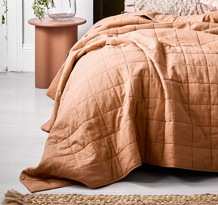 Maison Vintage Coverlet Hazelnut