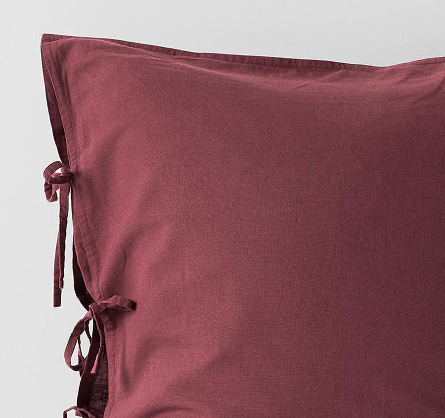 Maison Vintage European Pillowcase Syrah