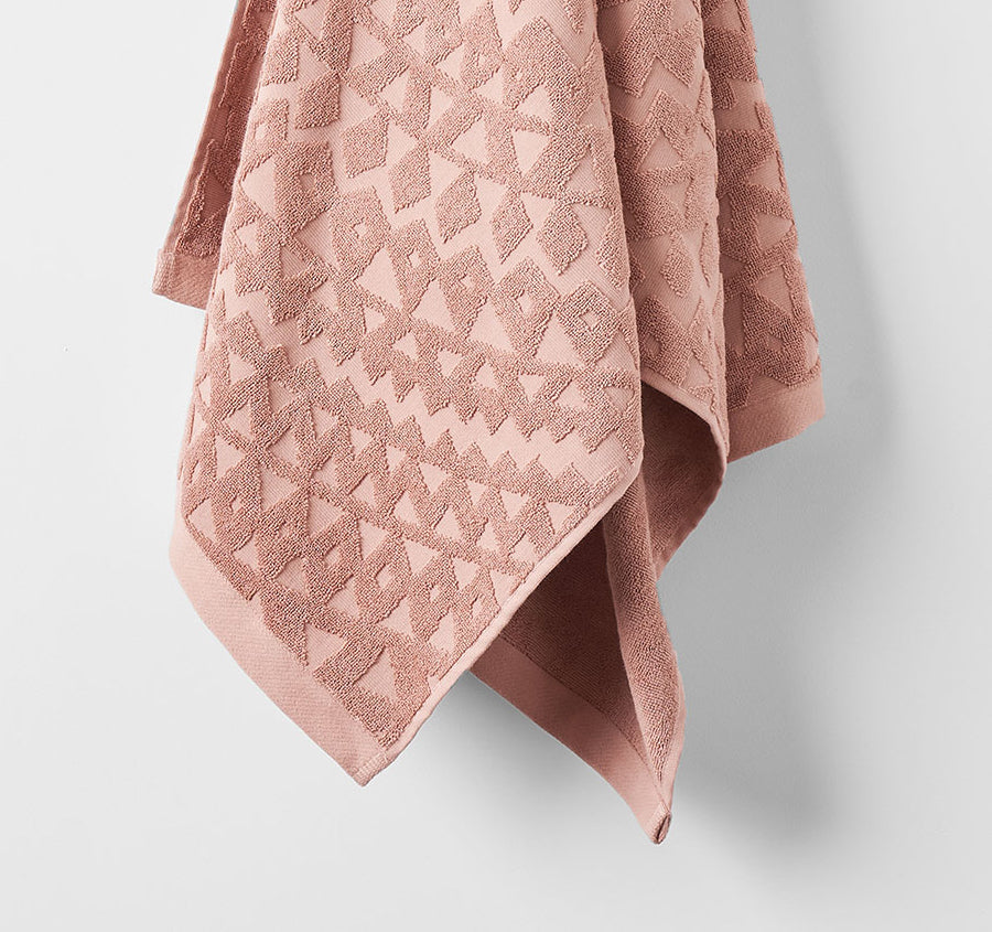 Maya 580GSM Cotton Bath Towel Range Clay