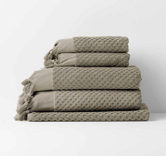Milos 5 Piece 650GSM Cotton Bath Towel Set Feather
