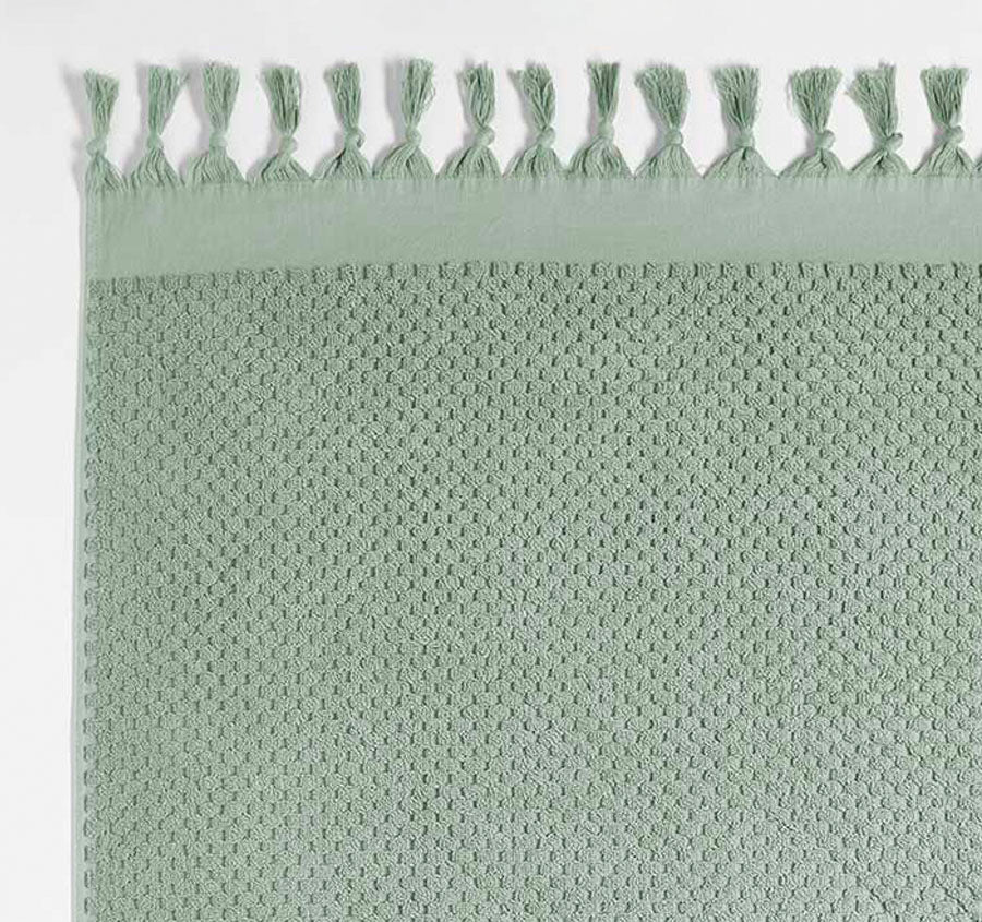 Milos 5 Piece 650GSM Cotton Bath Towel Set Sage