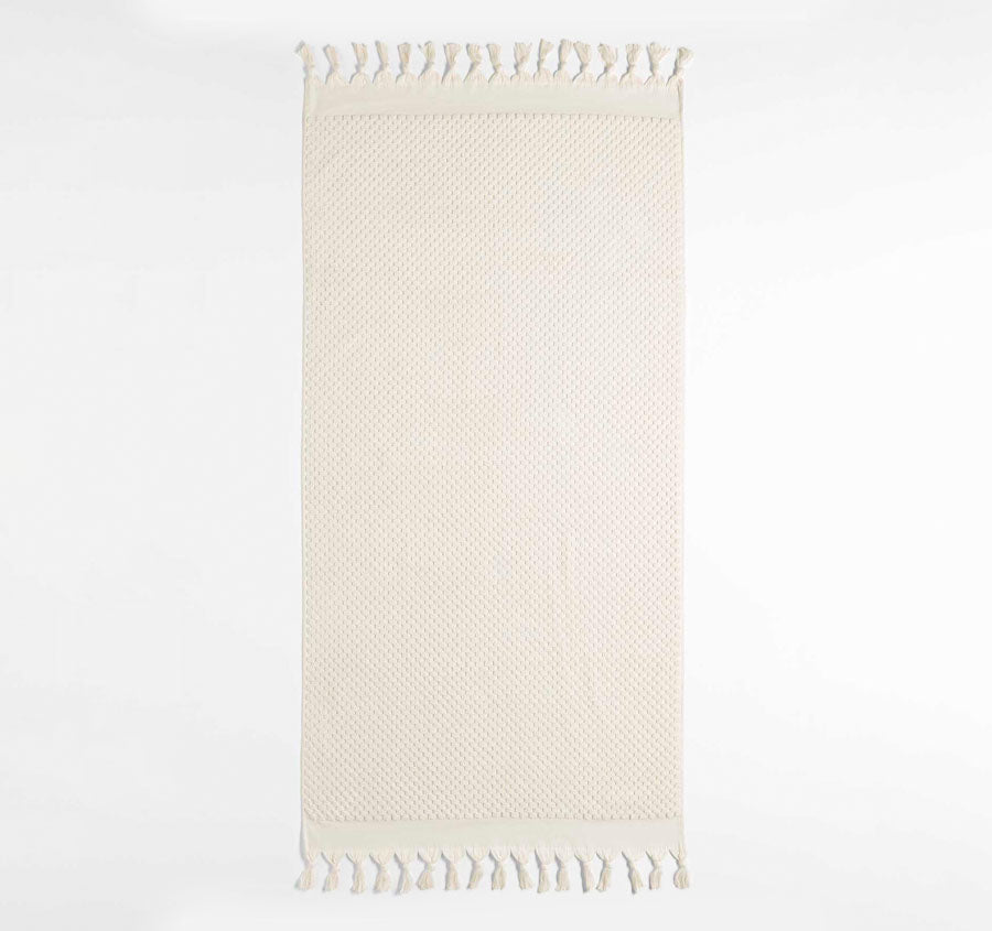 Milos 5 Piece 650GSM Cotton Bath Towel Set Sand