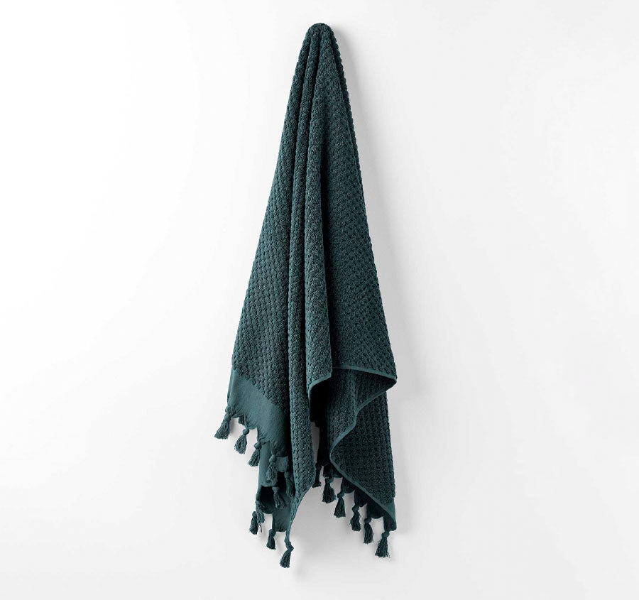 Milos 5 Piece 650GSM Cotton Bath Towel Set Slate