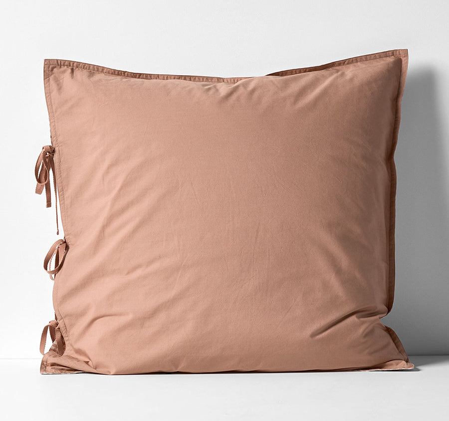 Mini Gingham European Pillowcase Clay
