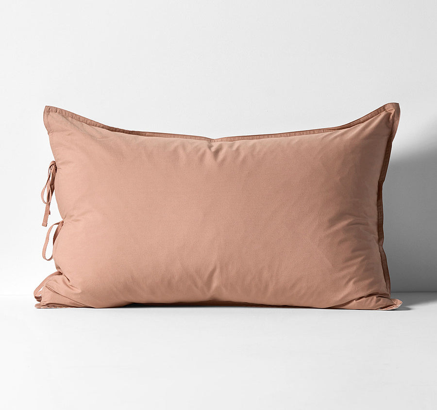 Mini Gingham Standard Pillowcase Clay