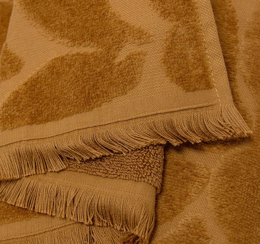 Palma Fringe 560GSM Cotton Bath Towel Range Bronze