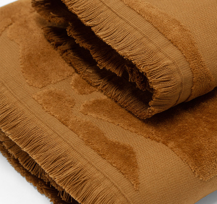 Palma Fringe 560GSM Cotton Bath Towel Range Bronze