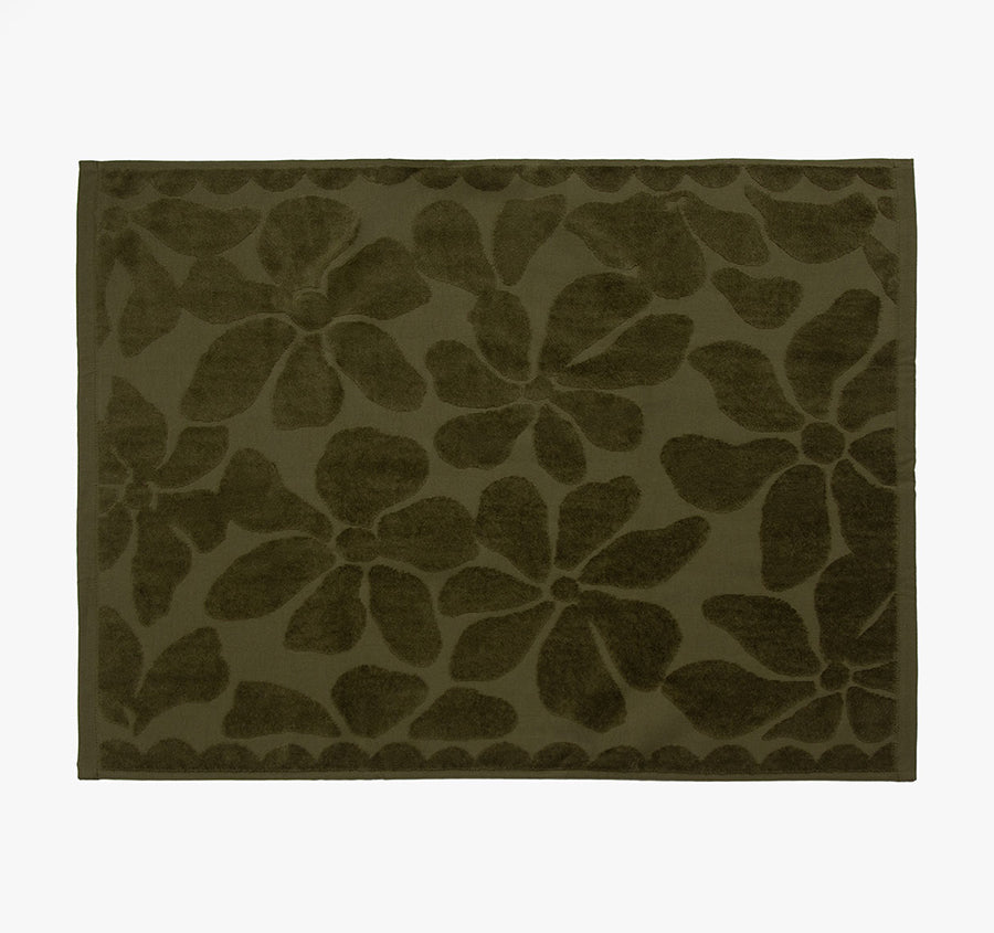 Palma Fringe 840GSM Cotton Bath Mat Caper