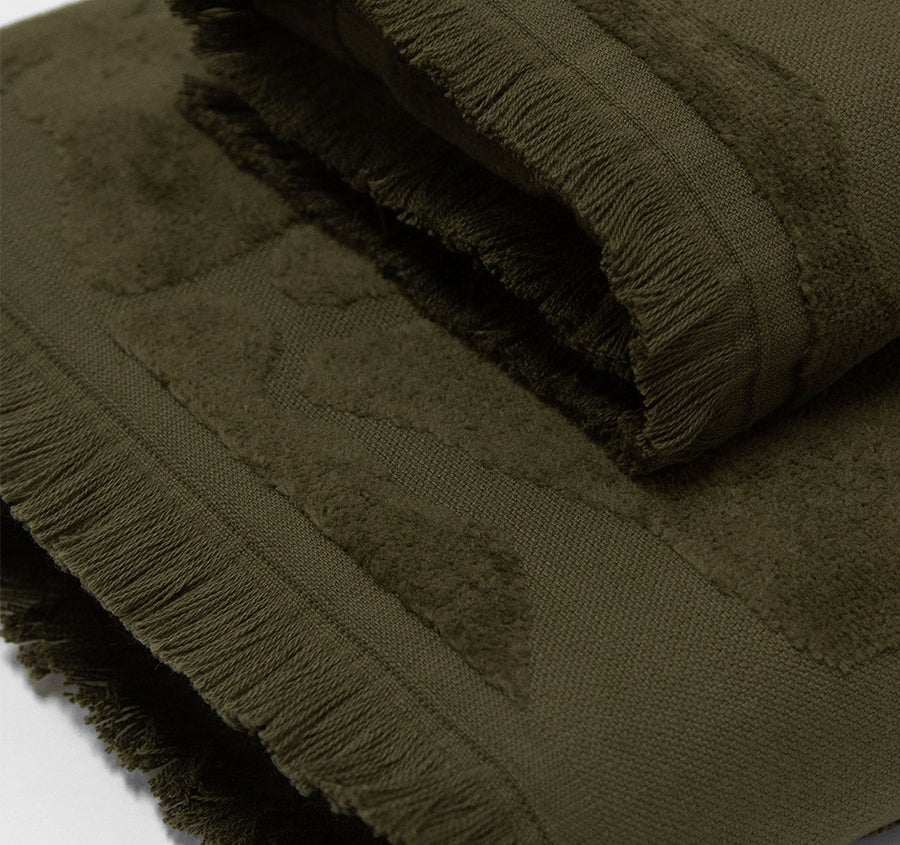 Palma Fringe 560GSM Cotton Bath Towel Range Caper