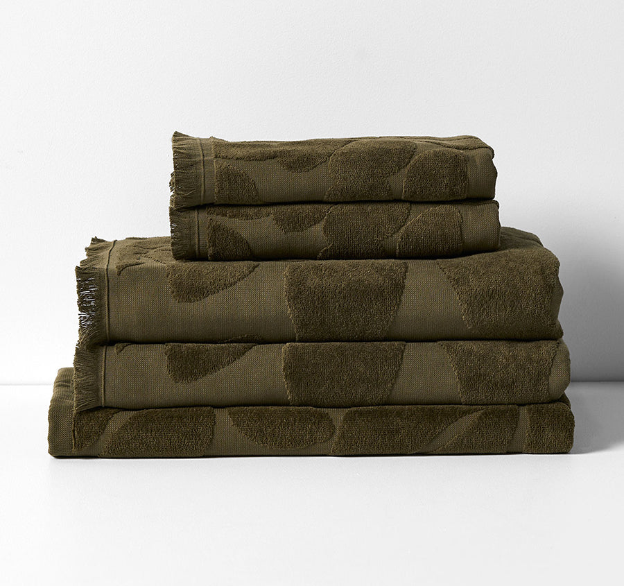 Palma Fringe 560GSM Cotton Bath Towel Range Caper