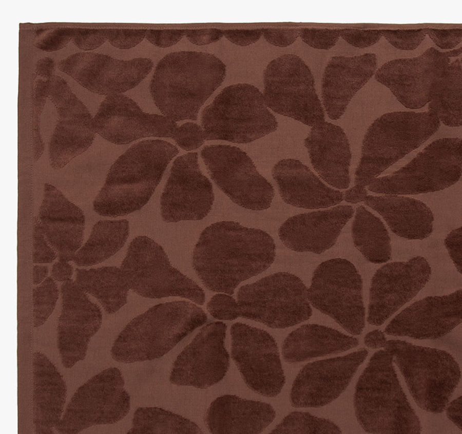 Palma Fringe 840GSM Cotton Bath Mat Clove