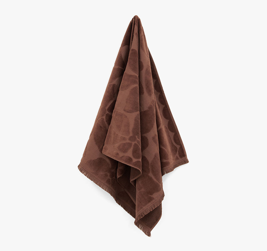 Palma Fringe 560GSM Cotton Bath Towel Range Clove
