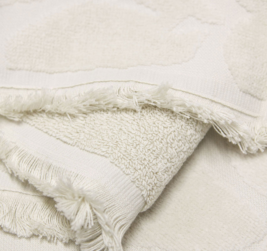 Palma Fringe 560GSM Cotton Bath Towel Range Sand