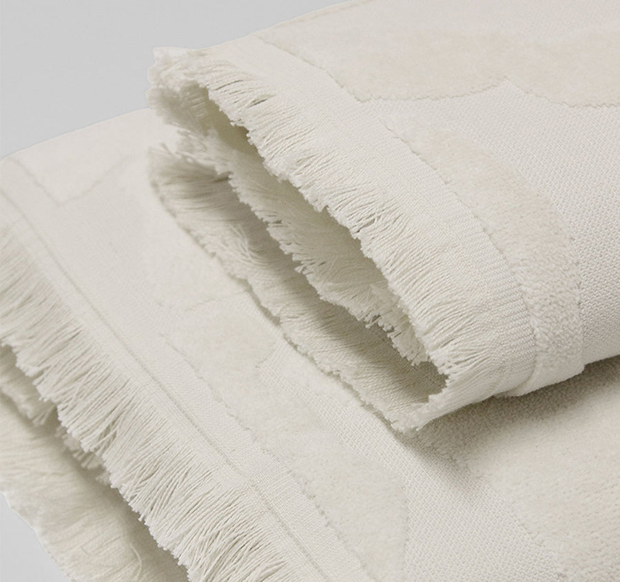 Palma Fringe 560GSM Cotton Bath Towel Range Sand