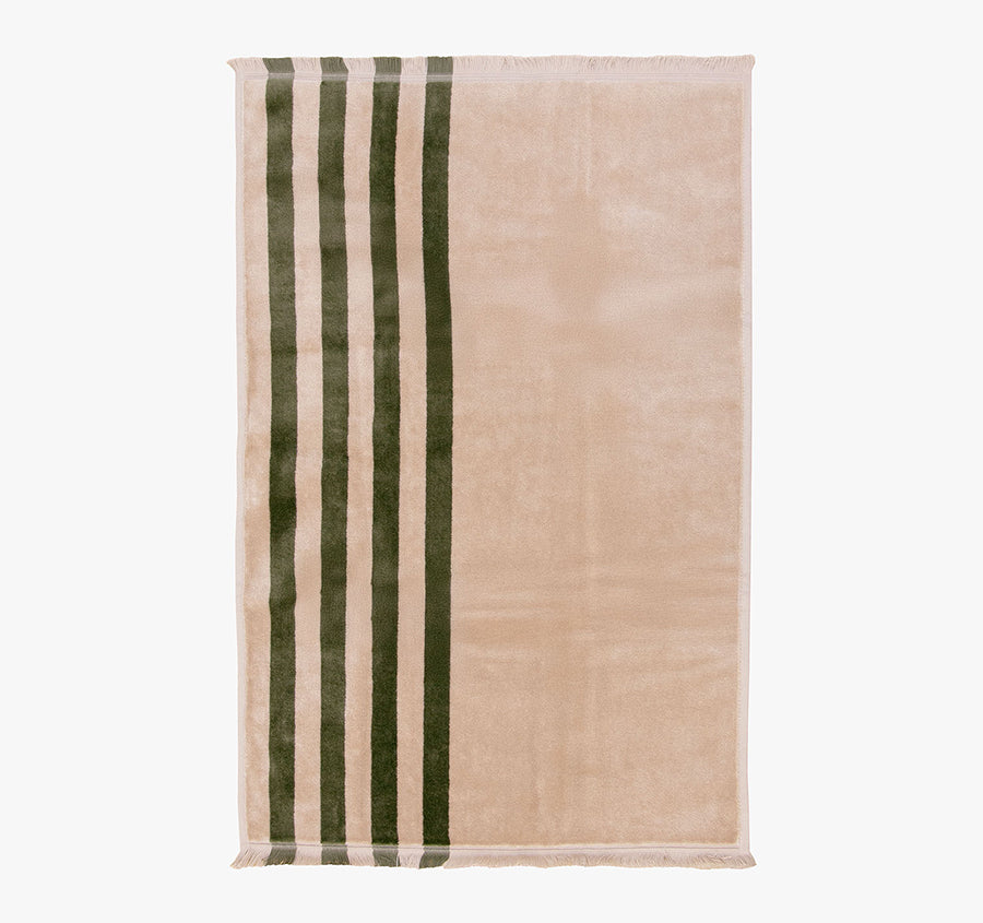 Palma Stripe 560GSM Cotton Bath Towel Range Caper and Shell