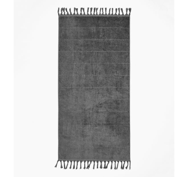 Paros 580GSM Cotton Bath Towel Range Charcoal
