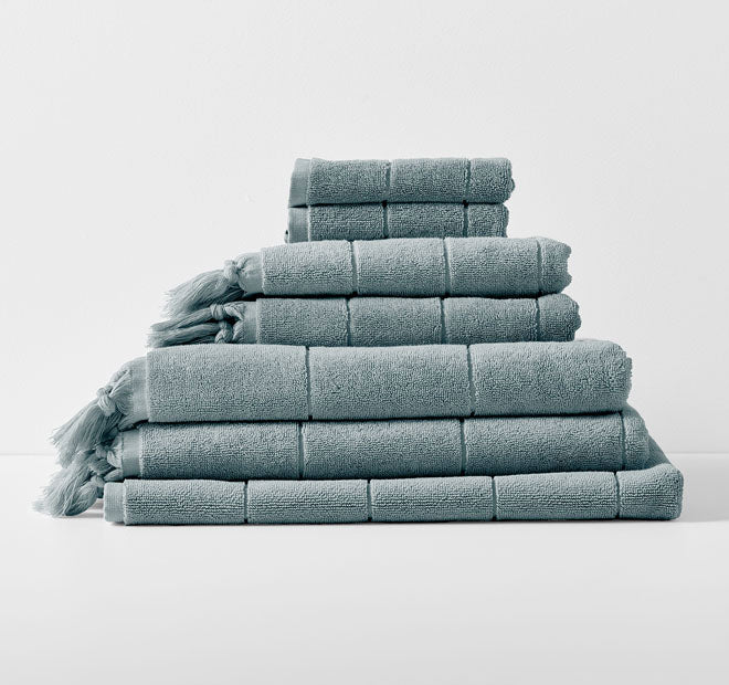 Paros 580GSM Cotton Bath Towel Range Eucalypt