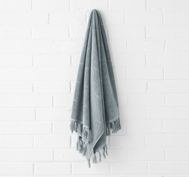 Paros 580GSM Cotton Bath Towel Range Eucalypt