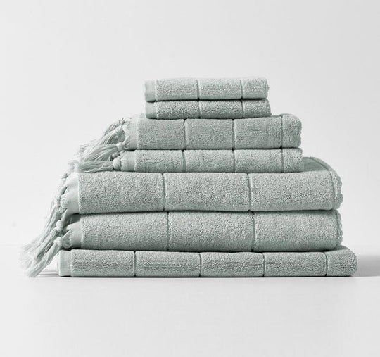 Paros 5 Piece 580GSM Cotton Bath Towel Set Limestone