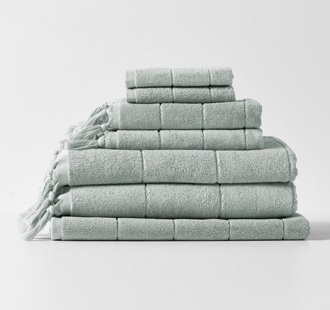 Paros 580GSM Cotton Bath Towel Range Limestone