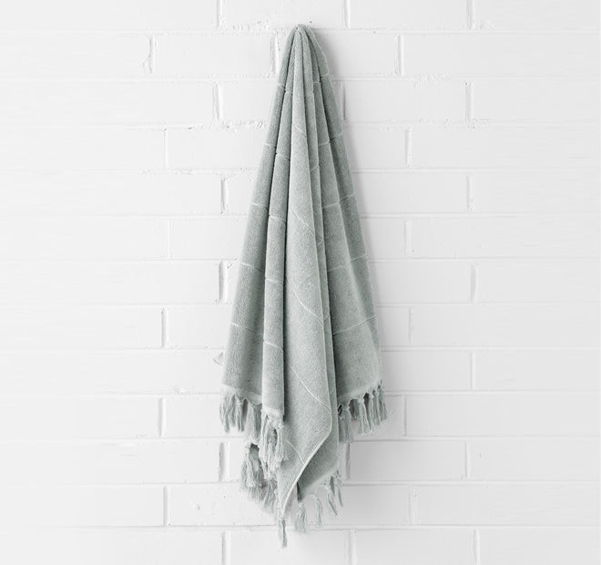 Paros 580GSM Cotton Bath Towel Range Limestone