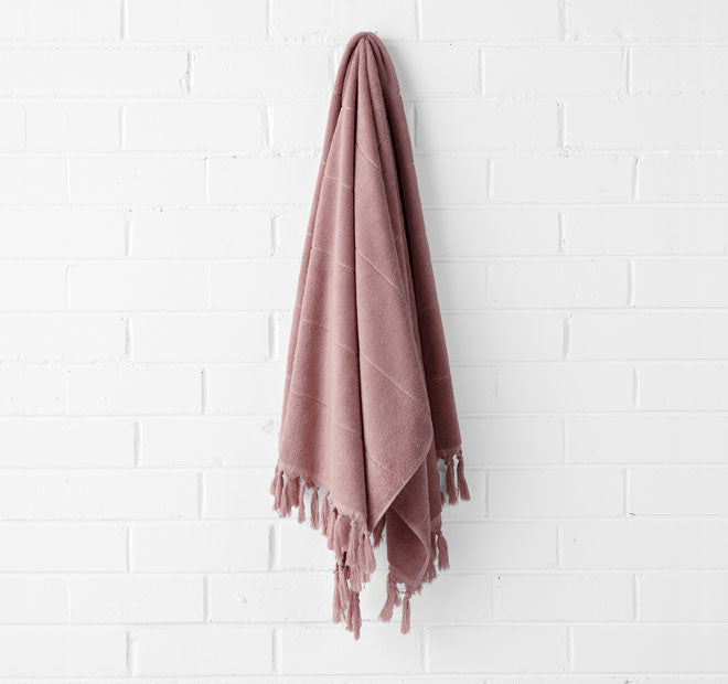 Paros 5 Piece 580GSM Cotton Bath Towel Set Mahogany