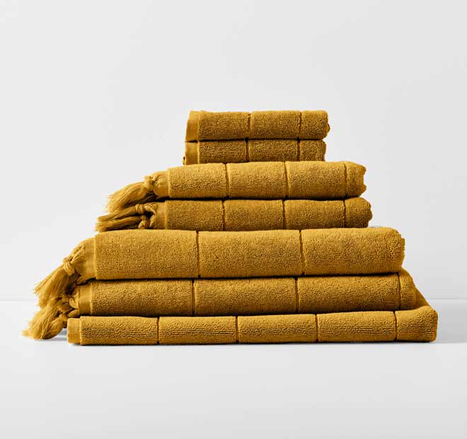 Paros 840GSM Cotton Bath Mat Mustard