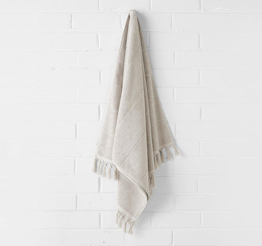 Paros 580GSM Cotton Bath Towel Range Natural