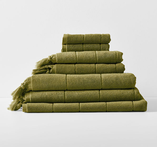 Paros 580GSM Cotton Bath Towel Range Olive