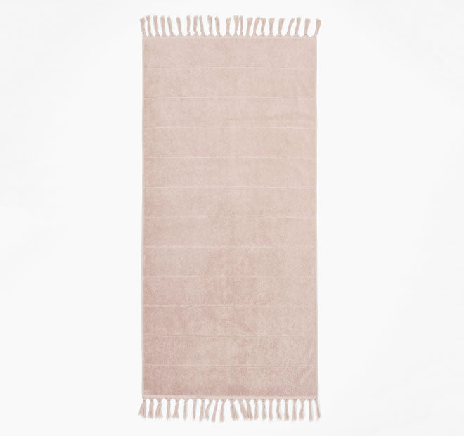 Paros 5 Piece 580GSM Cotton Bath Towel Set Pink Clay