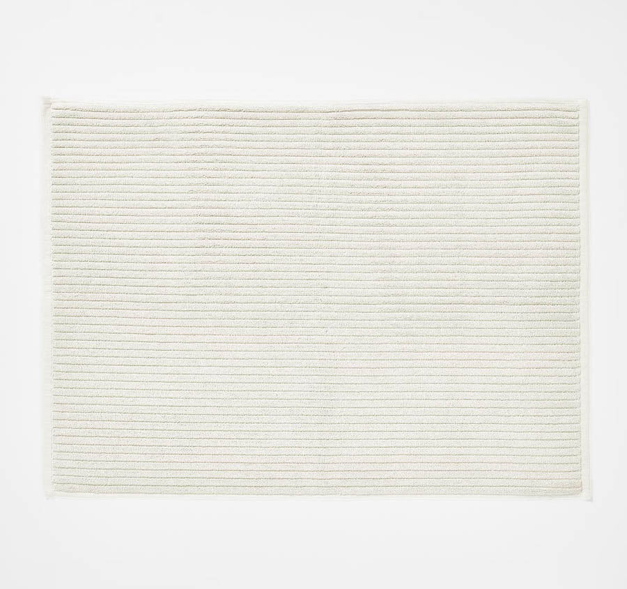 Paros Rib 840GSM Cotton Bath Mat Sand