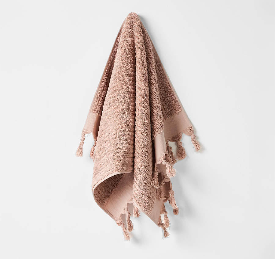 Paros Rib 580GSM Cotton Bath Towel Range Shell