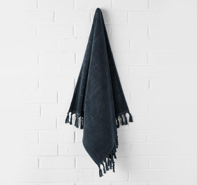 Paros 580GSM Cotton Bath Towel Range Slate