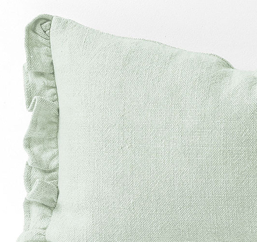 Ruffle 30x50cm Filled Cushion Sage