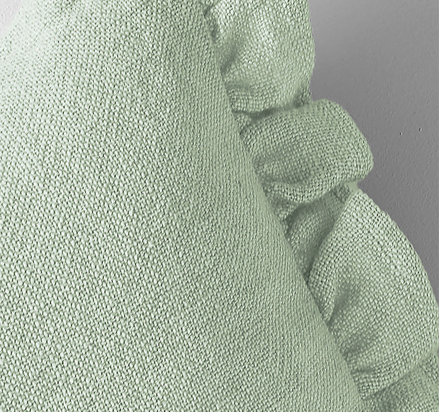 Ruffle 30x50cm Filled Cushion Sage