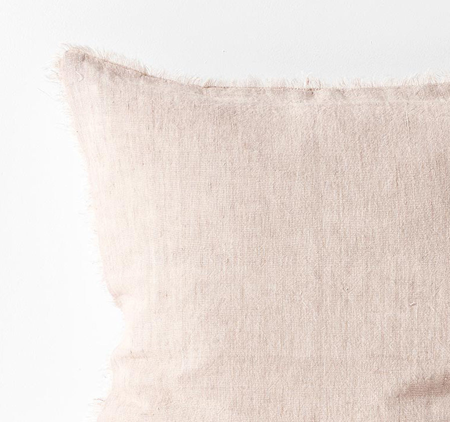 Vintage Linen Fringe 50x50cm Filled Cushion Shell