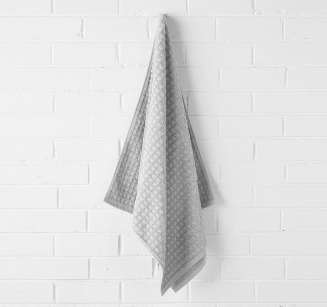 Waffle 580GSM Cotton Bath Towel Range Dove