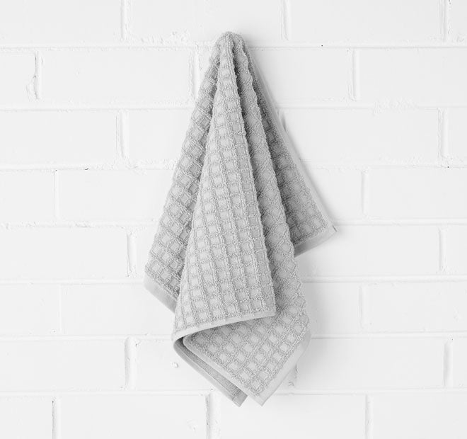 Waffle 580GSM Cotton Bath Towel Range Dove