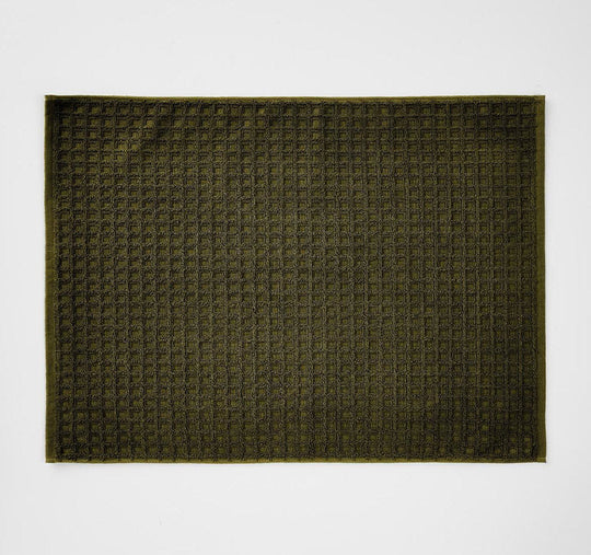 Waffle 840GSM Cotton Bath Mat Khaki