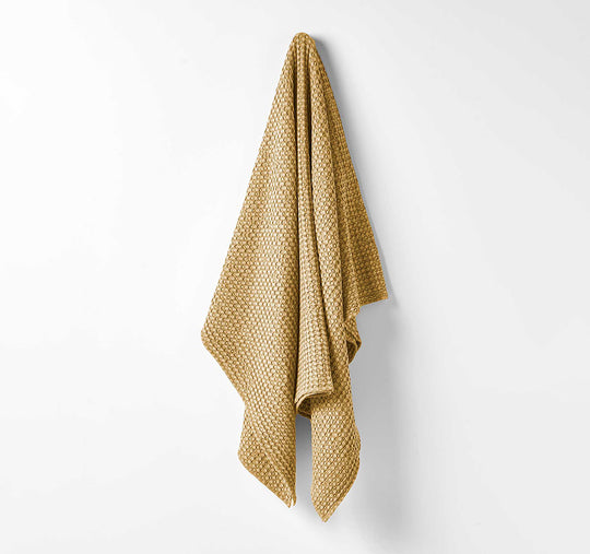 Waffle 140x200cm Throw Rug Caramel