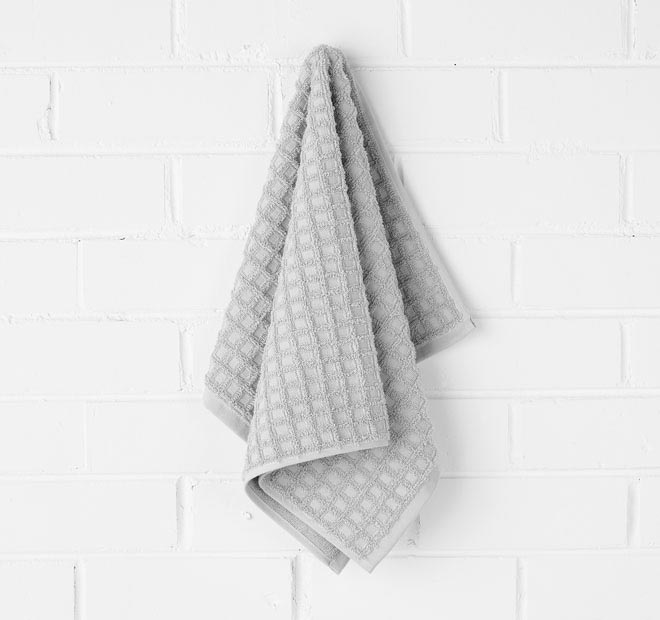 Waffle 5 Piece 580GSM Cotton Bath Towel Set Dove