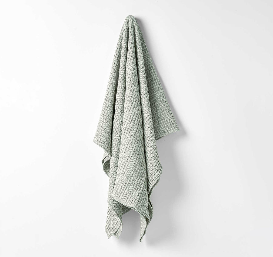 Waffle 140x200cm Throw Rug Mist