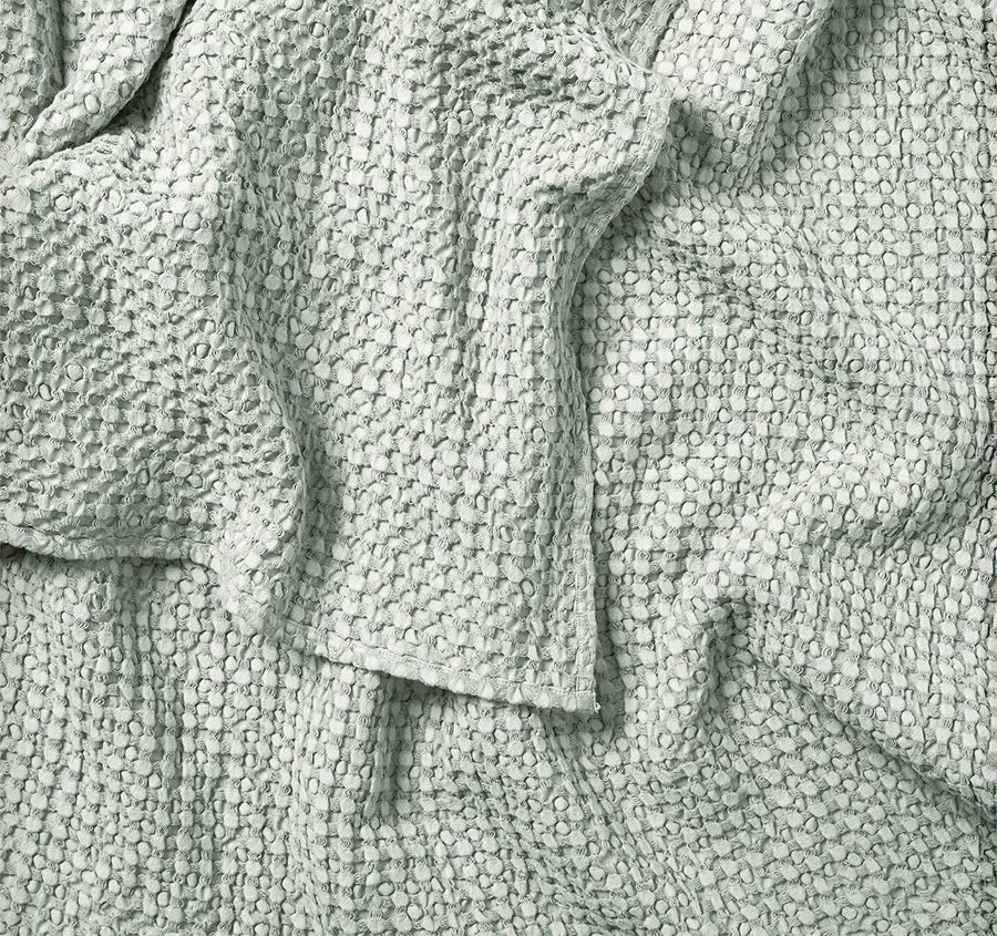 Waffle 140x200cm Throw Rug Mist