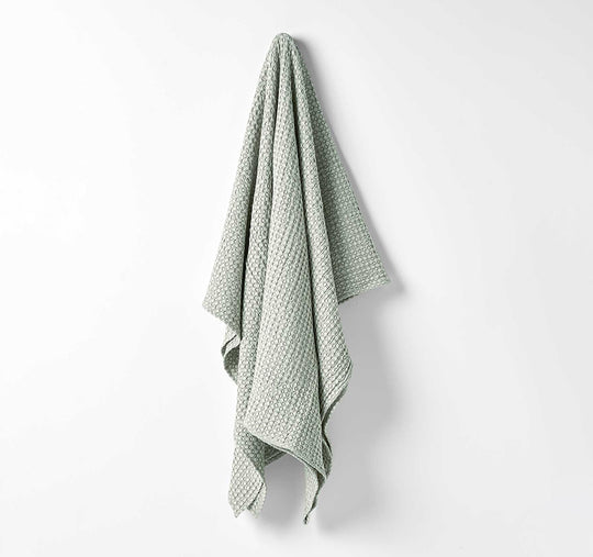 Waffle 140x200cm Throw Rug Mist