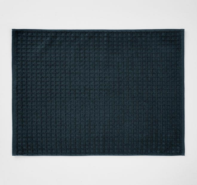 Waffle 5 Piece 580GSM Cotton Bath Towel Set Slate